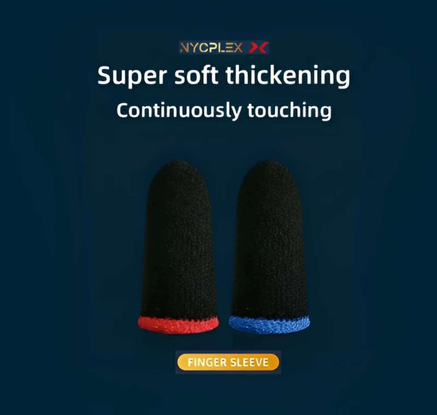 Gaming Thumb & Finger Sleeves – Anti-Slip, Sweat-Proof, High Precision for PUBG, COD, Freefire & Other Mobile Games – Breathable, Washable & Universal Fit